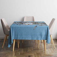 Personalized Botswana Tablecloth Coat Of Arms With Map - African and Zebra Patterns