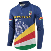 Custom Seychelles Beach Soccer 2025 Button Sweatshirt Flag Style