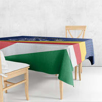 Custom Seychelles Beach Soccer 2025 Tablecloth Flag Style
