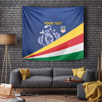 Custom Seychelles Beach Soccer 2025 Tapestry Flag Style