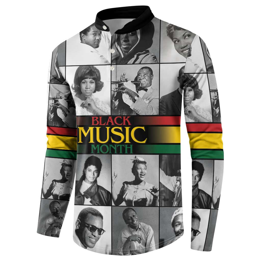 African-American Black Music Month Button Sweatshirt Legends Tribute