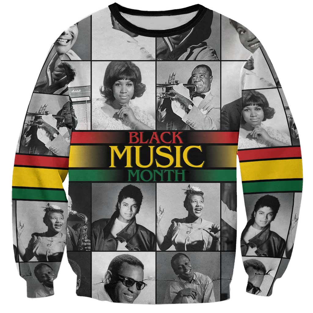 African-American Black Music Month Sweatshirt Legends Tribute