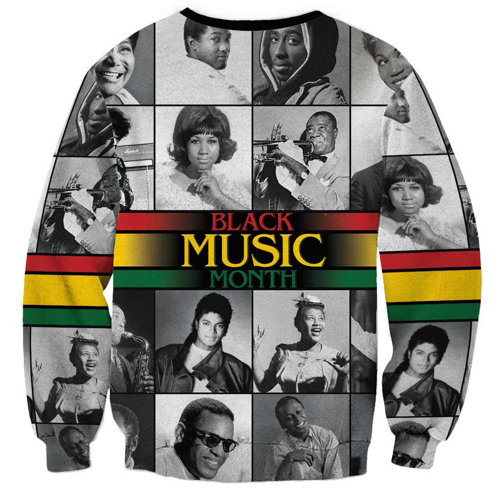 African-American Black Music Month Sweatshirt Legends Tribute