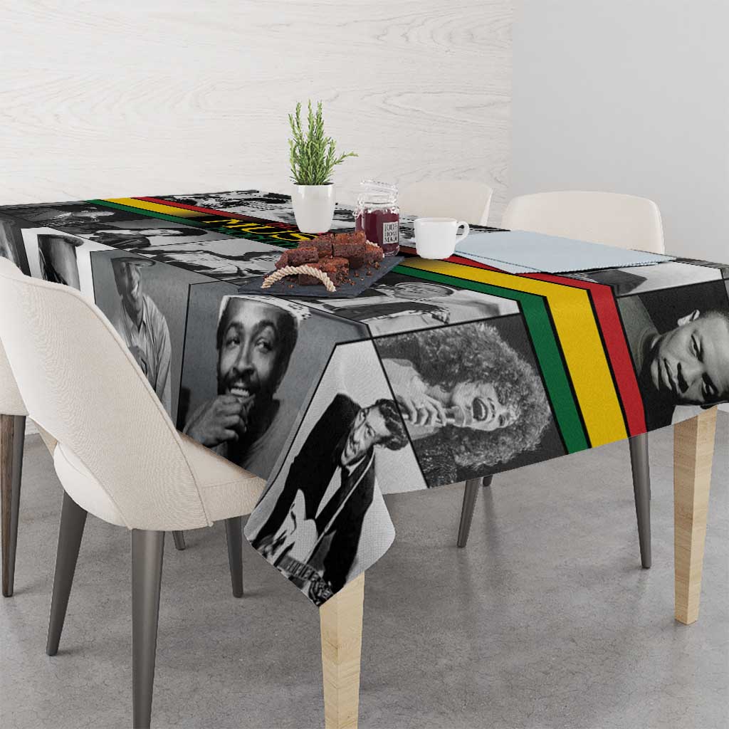 African-American Black Music Month Tablecloth Legends Tribute
