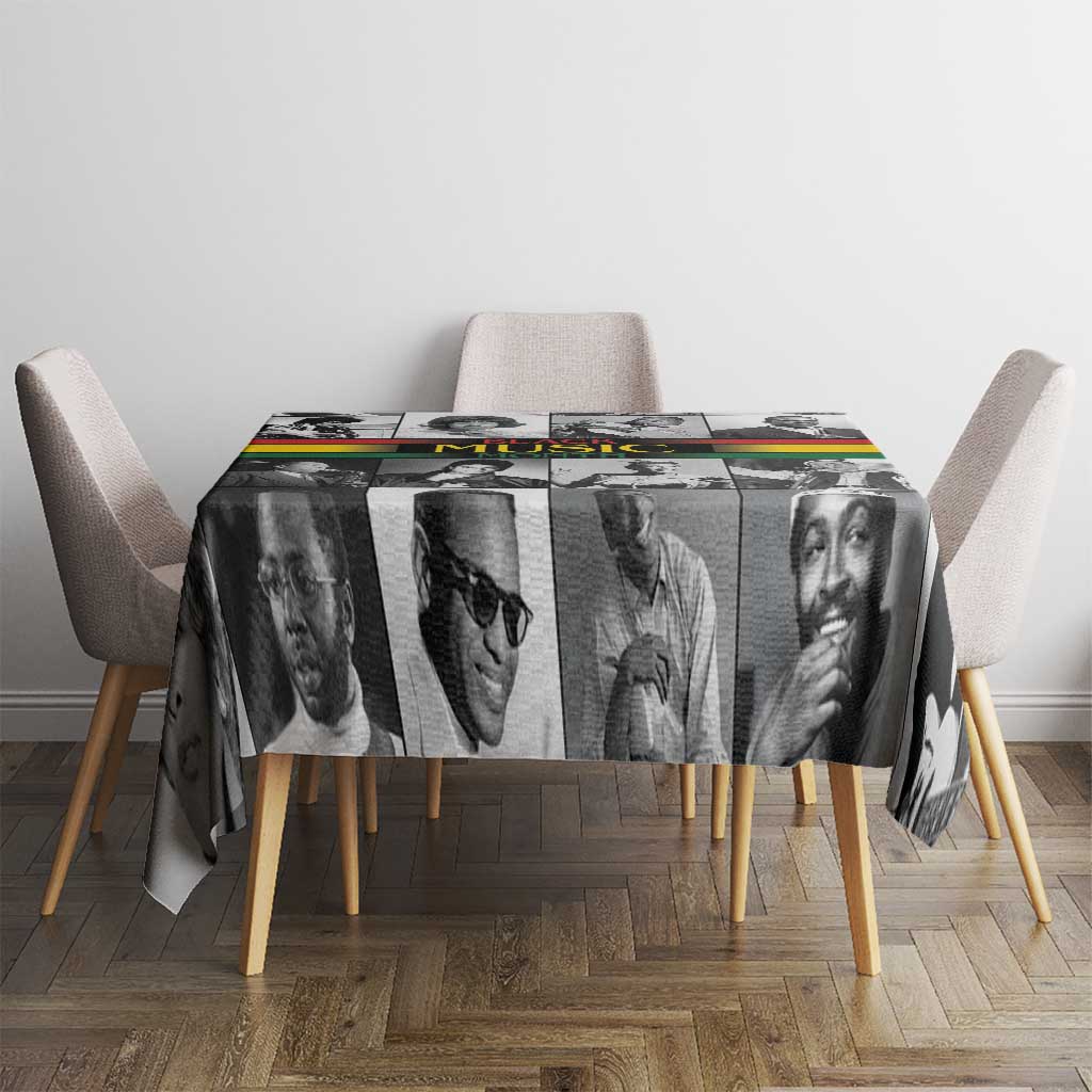 African-American Black Music Month Tablecloth Legends Tribute