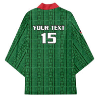 Custom Malawi Football Kimono Come On Flames - Green - Wonder Print Shop