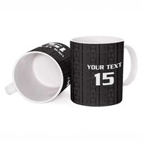 Custom Malawi Football Ceramic Mug Come On Flames - Black - Wonder Print Shop