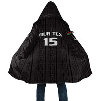 Custom Malawi Football Cloak Come On Flames - Black - Wonder Print Shop