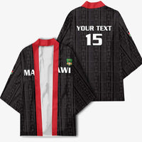 Custom Malawi Football Kimono Come On Flames - Black - Wonder Print Shop