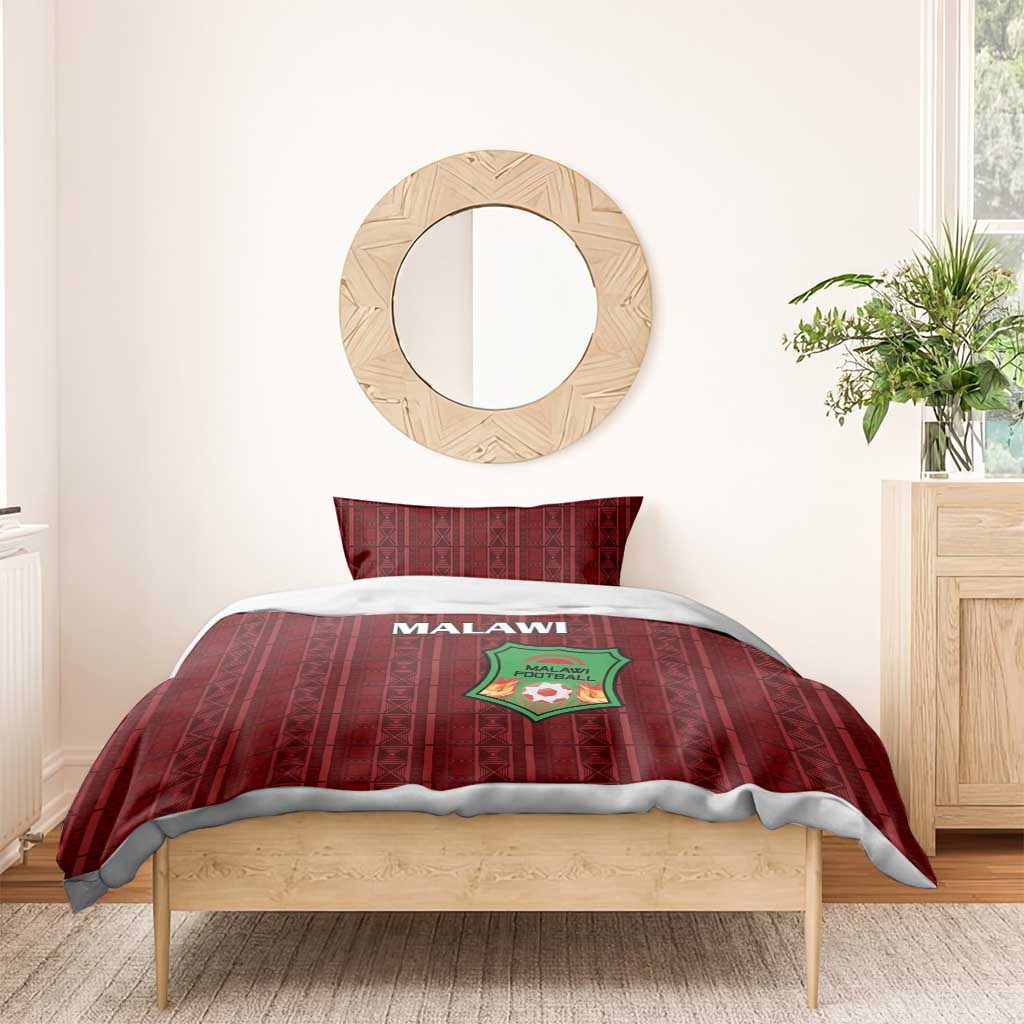 Malawi Football Bedding Set Come On Flames - Red - Wonder Print Shop