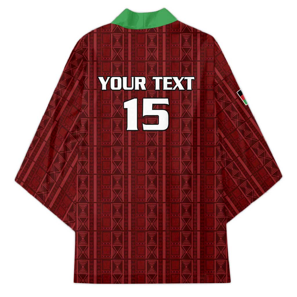Custom Malawi Football Kimono Come On Flames - Red - Wonder Print Shop