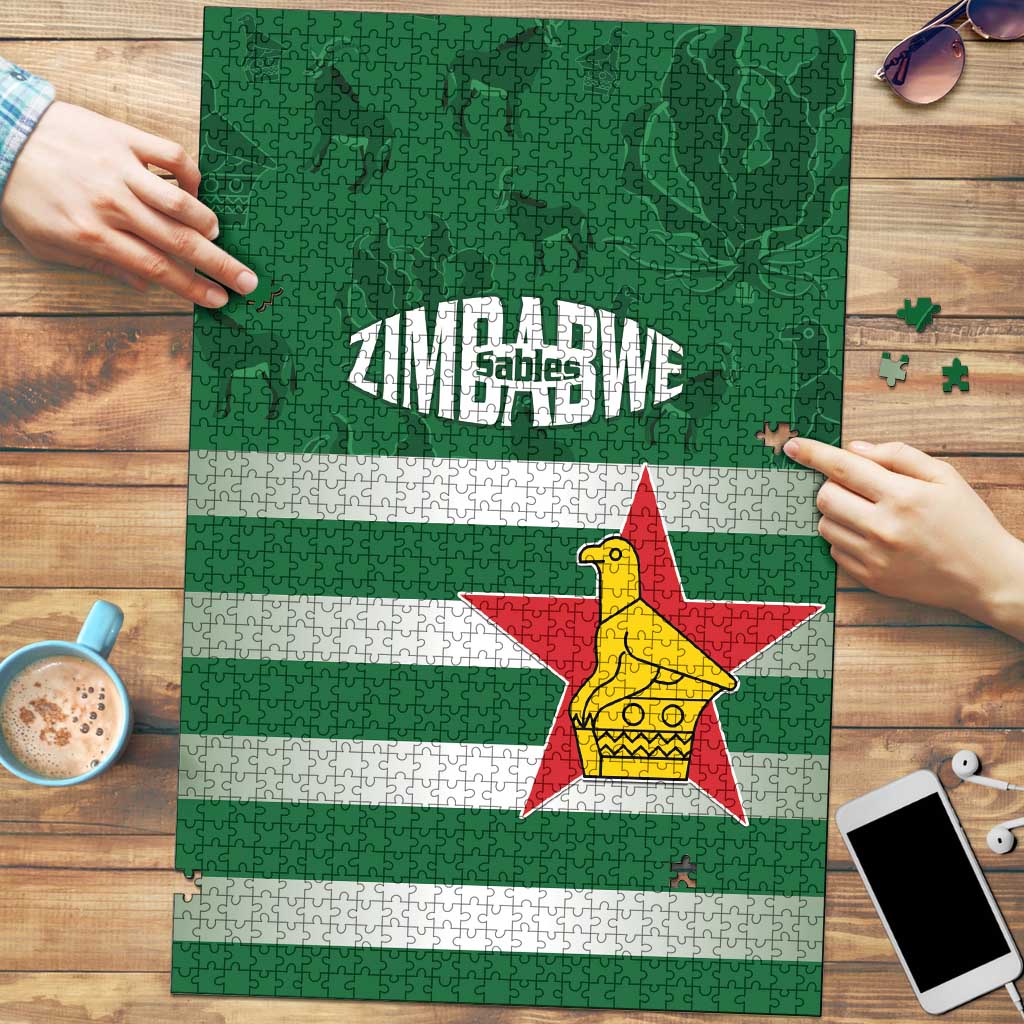 Rugby Zimbabwe Custom Puzzle Go Champions Sables - Wonder Print Shop