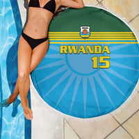 Custom Rwanda Basketball Beach Blanket Go Champions - Wonder Print Shop