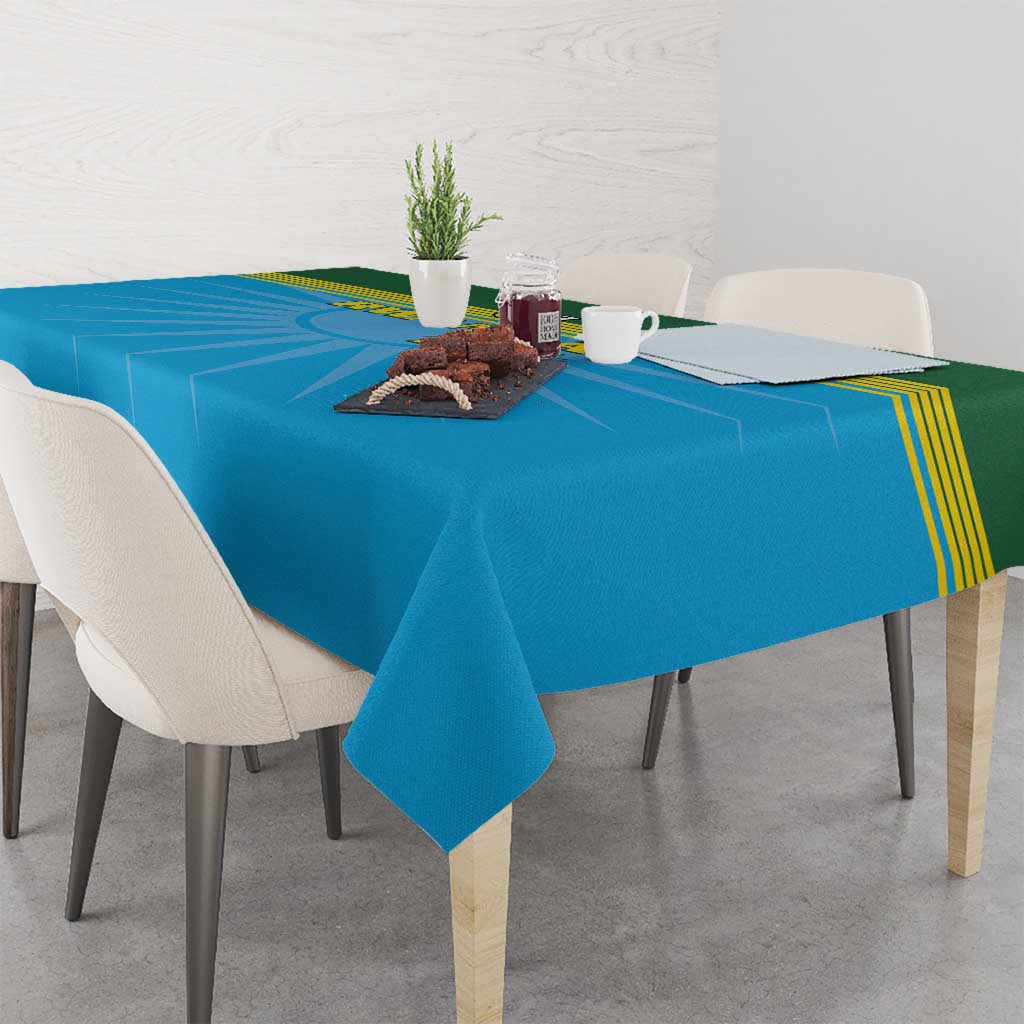 Custom Rwanda Basketball Tablecloth Go Champions - Wonder Print Shop