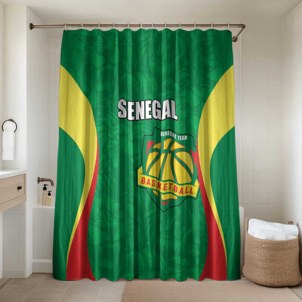 Custom Senegal Basketball Bathroom Set Go Champions Lions - Wonder Print Shop