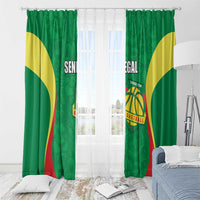 Custom Senegal Basketball Window Curtain Go Champions Lions - Wonder Print Shop