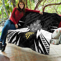 Cornwall Celtic Cross Quilt Coat Of Arms With Celtic Pattern - Wonder Print Shop