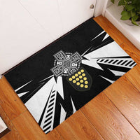 Cornwall Celtic Cross Rubber Doormat Coat Of Arms With Celtic Pattern - Wonder Print Shop