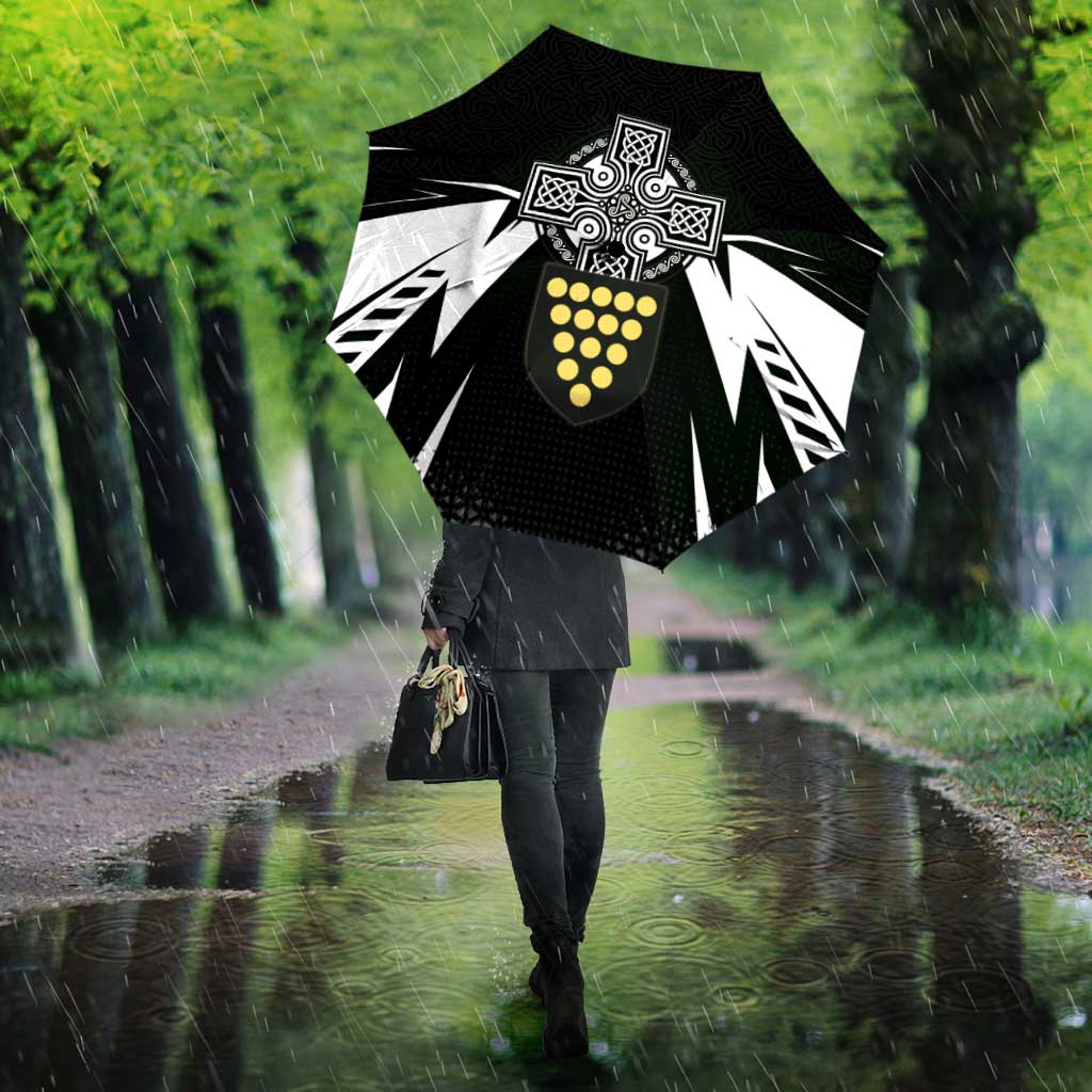 Cornwall Celtic Cross Umbrella Coat Of Arms With Celtic Pattern - Wonder Print Shop
