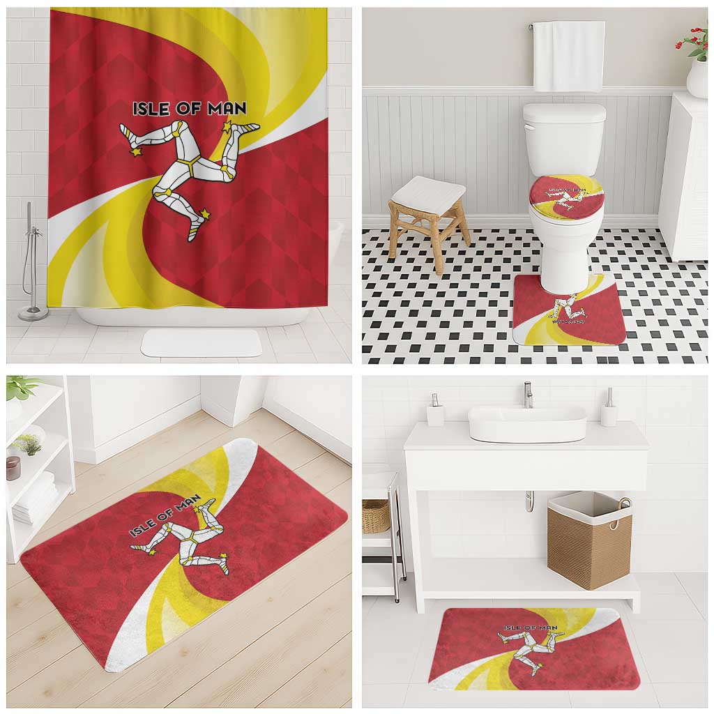 Isle of Man Bathroom Set Triskele Ny Tree Cassyn - Wonder Print Shop