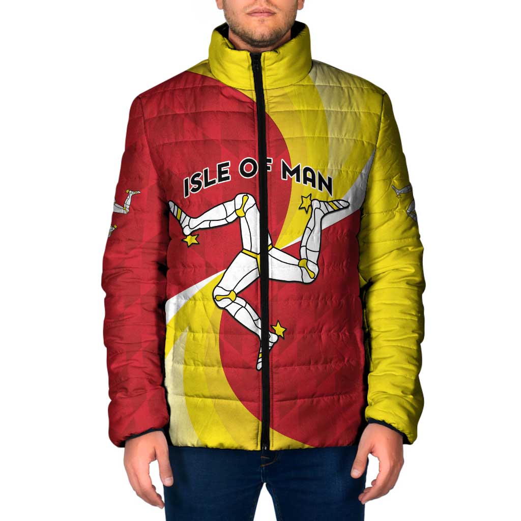 Personalized Isle of Man Padded Jacket Triskele Ny Tree Cassyn - Wonder Print Shop