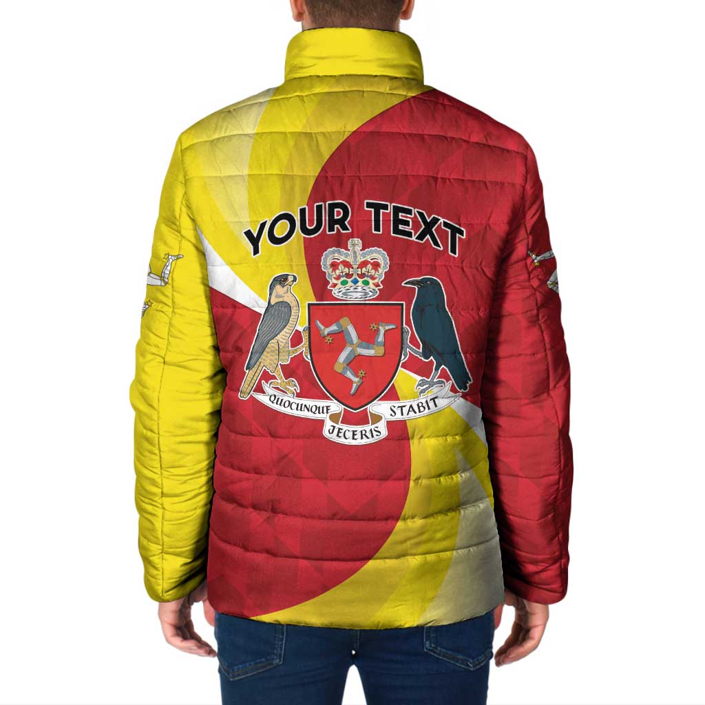 Personalized Isle of Man Padded Jacket Triskele Ny Tree Cassyn - Wonder Print Shop