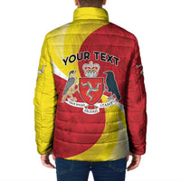 Personalized Isle of Man Padded Jacket Triskele Ny Tree Cassyn - Wonder Print Shop