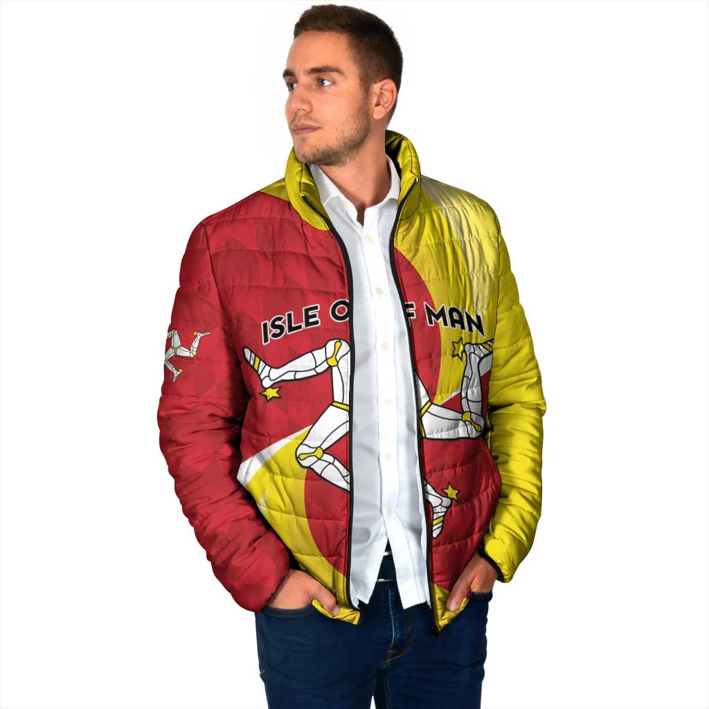 Personalized Isle of Man Padded Jacket Triskele Ny Tree Cassyn - Wonder Print Shop