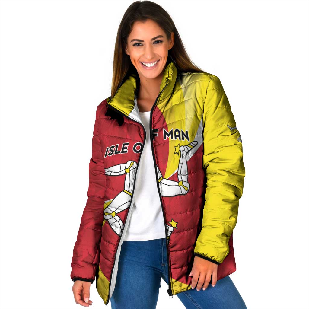 Personalized Isle of Man Padded Jacket Triskele Ny Tree Cassyn - Wonder Print Shop