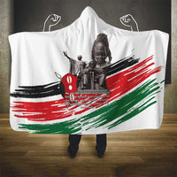 Kenya Mashujaa Day Hooded Blanket Kenyan Heroes - Wonder Print Shop