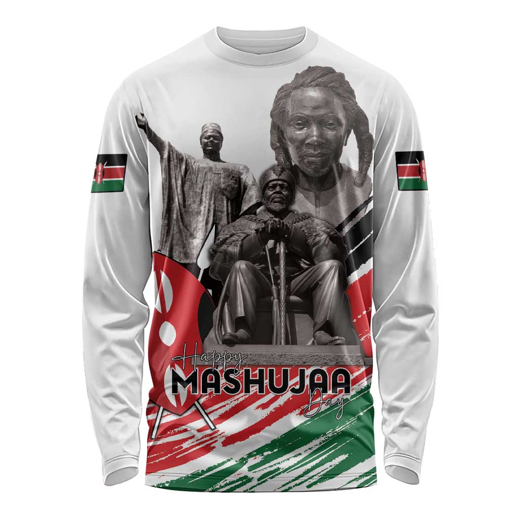 Kenya Mashujaa Day Long Sleeve Shirt Kenyan Heroes - Wonder Print Shop
