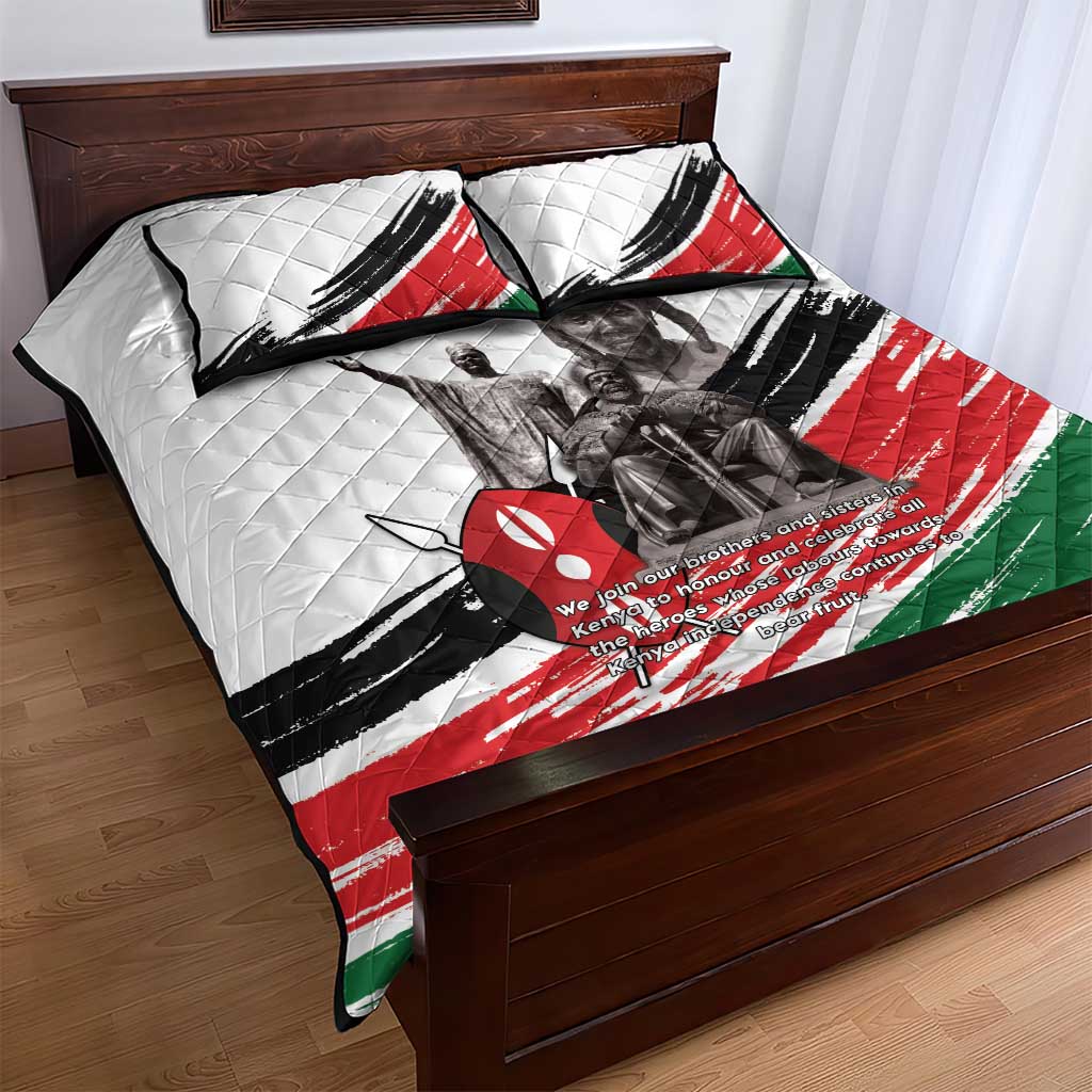 Kenya Mashujaa Day Quilt Bed Set Kenyan Heroes - Wonder Print Shop