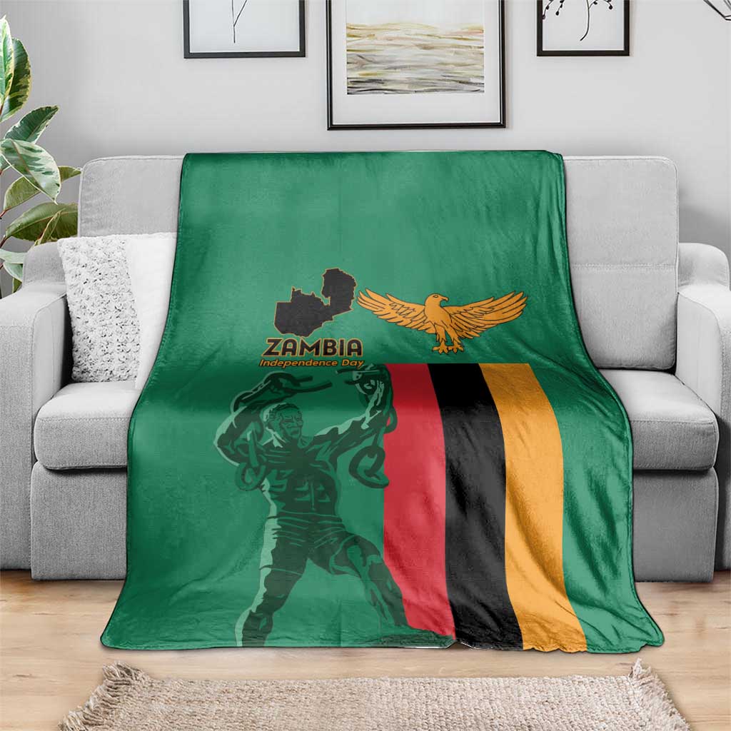 Zambia Independence Day Blanket Lusaka Freedom Statue - Wonder Print Shop