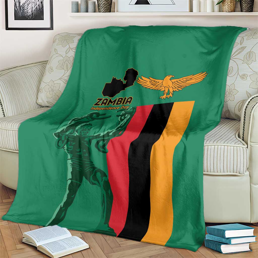 Zambia Independence Day Blanket Lusaka Freedom Statue - Wonder Print Shop