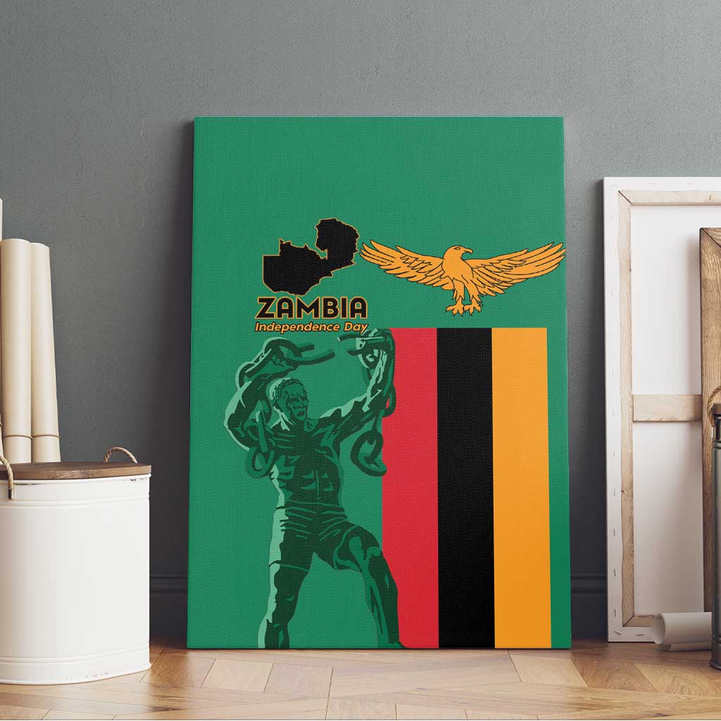 Zambia Independence Day Canvas Wall Art Lusaka Freedom Statue - Wonder Print Shop