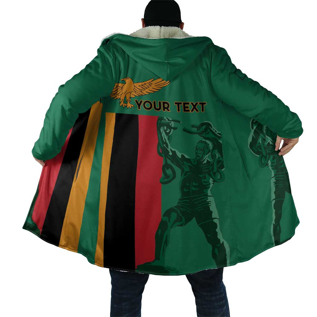 Personalized Zambia Independence Day Cloak Lusaka Freedom Statue - Wonder Print Shop