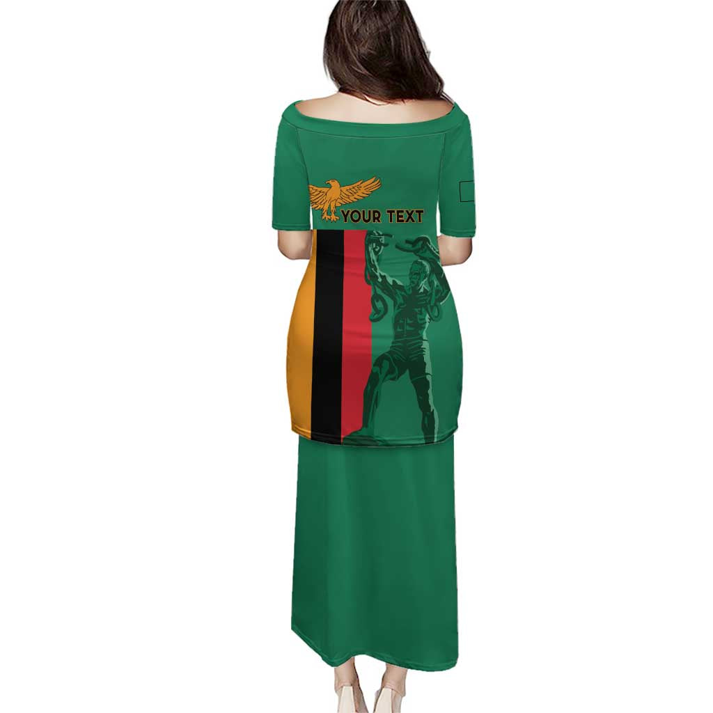 Personalized Zambia Independence Day Puletasi Lusaka Freedom Statue - Wonder Print Shop