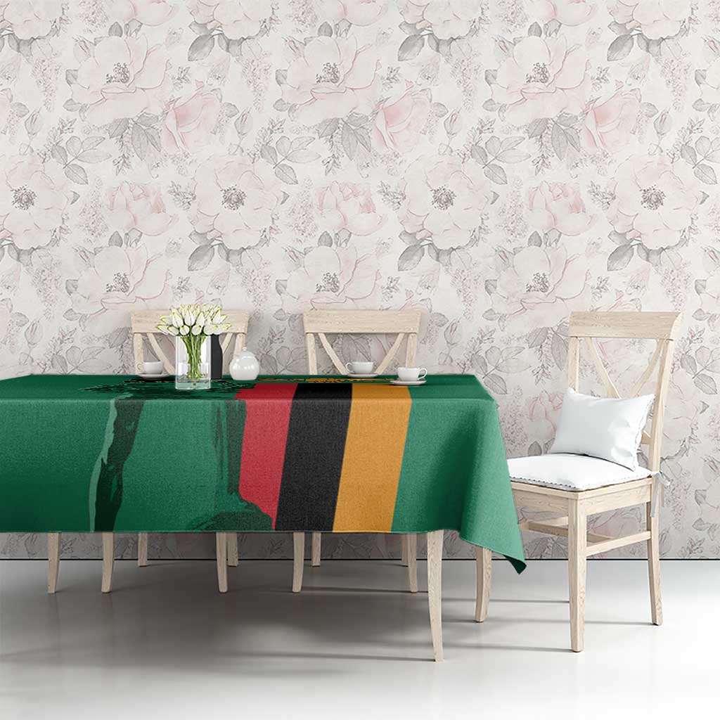 Zambia Independence Day Tablecloth Lusaka Freedom Statue - Wonder Print Shop