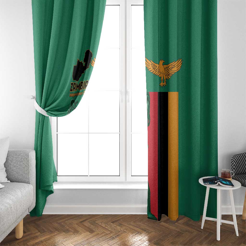 Zambia Independence Day Window Curtain Lusaka Freedom Statue - Wonder Print Shop
