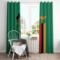 Zambia Independence Day Window Curtain Lusaka Freedom Statue - Wonder Print Shop