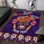 Personalised Mexico Day Of The Dead Area Rug Sugar Skull With Maracas Mexican Folk Pattern - Wonder Print Shop