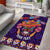 Personalised Mexico Day Of The Dead Area Rug Sugar Skull With Maracas Mexican Folk Pattern - Wonder Print Shop