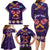 Personalised Mexico Day Of The Dead Family Matching Long Sleeve Bodycon Dress and Hawaiian Shirt Sugar Skull With Maracas Mexican Folk Pattern LT15