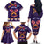 Personalised Mexico Day Of The Dead Family Matching Off The Shoulder Long Sleeve Dress and Hawaiian Shirt Sugar Skull With Maracas Mexican Folk Pattern - Wonder Print Shop