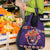 Personalised Mexico Day Of The Dead Grocery Bag Sugar Skull With Maracas Mexican Folk Pattern