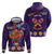 Personalised Mexico Day Of The Dead Hoodie Sugar Skull With Maracas Mexican Folk Pattern LT15