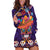 Personalised Mexico Day Of The Dead Hoodie Dress Sugar Skull With Maracas Mexican Folk Pattern LT15