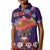 Personalised Mexico Day Of The Dead Kid Polo Shirt Sugar Skull With Maracas Mexican Folk Pattern LT15