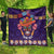 Personalised Mexico Day Of The Dead Quilt Sugar Skull With Maracas Mexican Folk Pattern