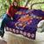 Personalised Mexico Day Of The Dead Quilt Sugar Skull With Maracas Mexican Folk Pattern